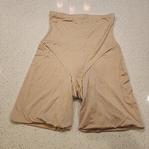 self expressions by maidenform Shapewear Slimming Shorts 2X Nude High Waist 0282
